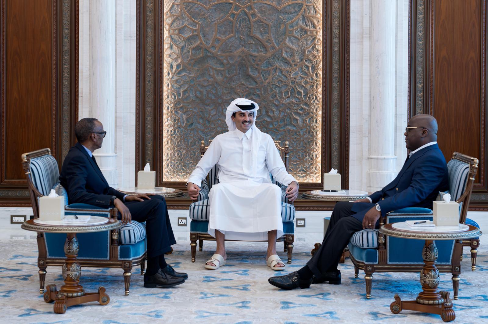 Est de la RDC: rencontre surprise Tshisekedi-Kagame à Doha, un cessez-le feu évoqué